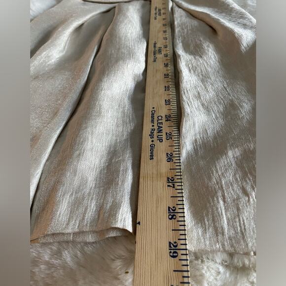 Max &‎ Cleo Champagne Strapless Sheath Dress Sz 6 - Picture 5 of 9